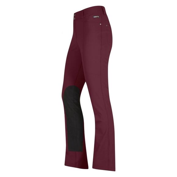 Kerrits Dynamic™ Extended Knee Patch Bootcut Breech Tall 2X Sangria Red - Picture 1 of 7